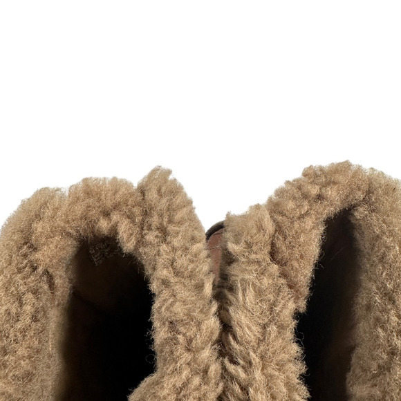 Dansko Kassidy Winter Boots Womens 5.5 6 EUR 36 Brown Leather Lace Up Fur - Picture 5 of 8